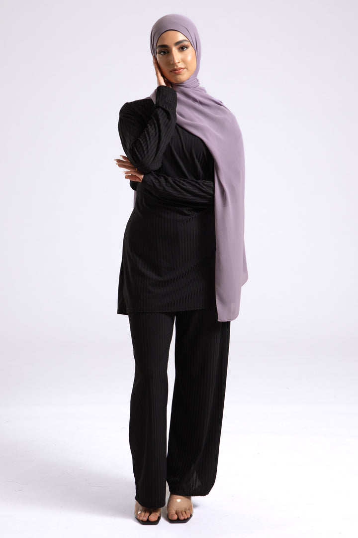 Dusky Lilac Soft Chiffon Hijab