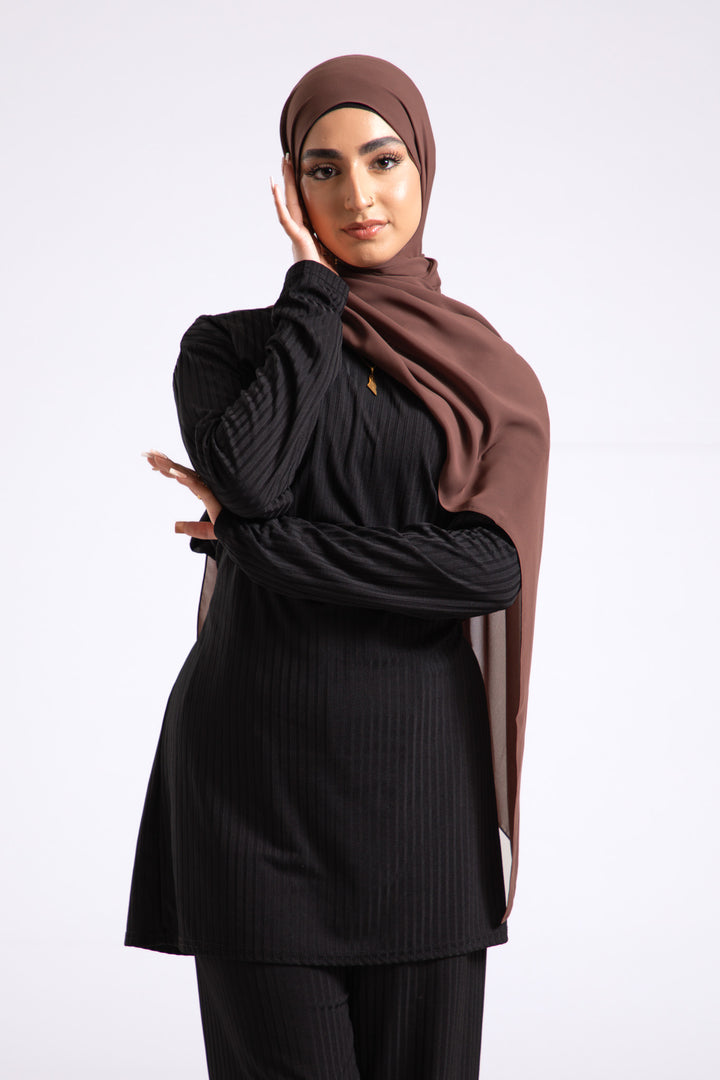 Chicory Coffee Chiffon Hijab