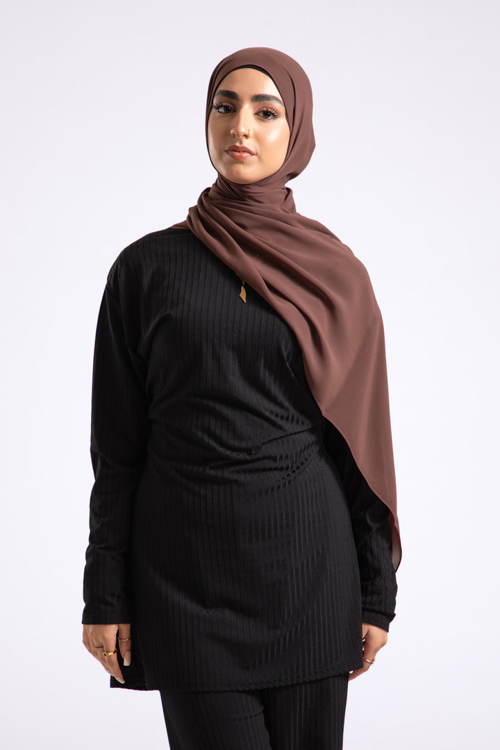 Chicory Coffee Chiffon Hijab