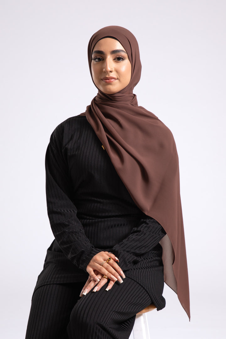 Chicory Coffee Chiffon Hijab