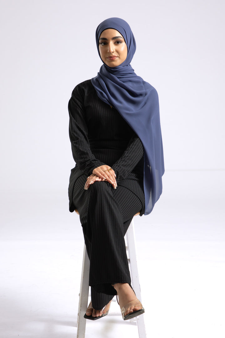 Periwinkle Blue Chiffon Hijab