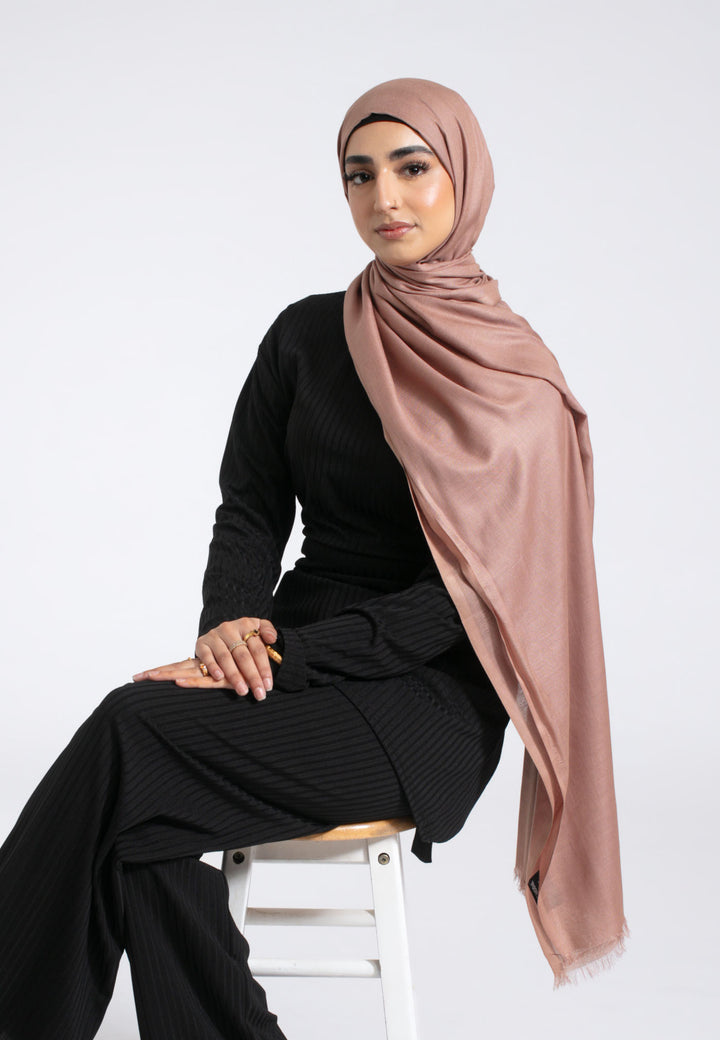 Almond Peach Modal Hijab
