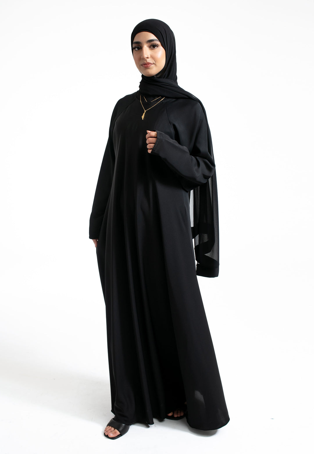 Black Umbrella Closed Abaya