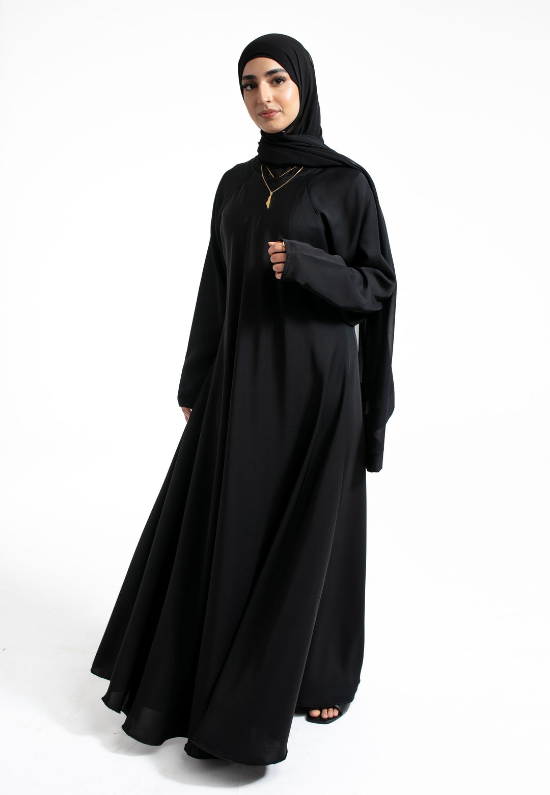 Black Umbrella Closed Abaya