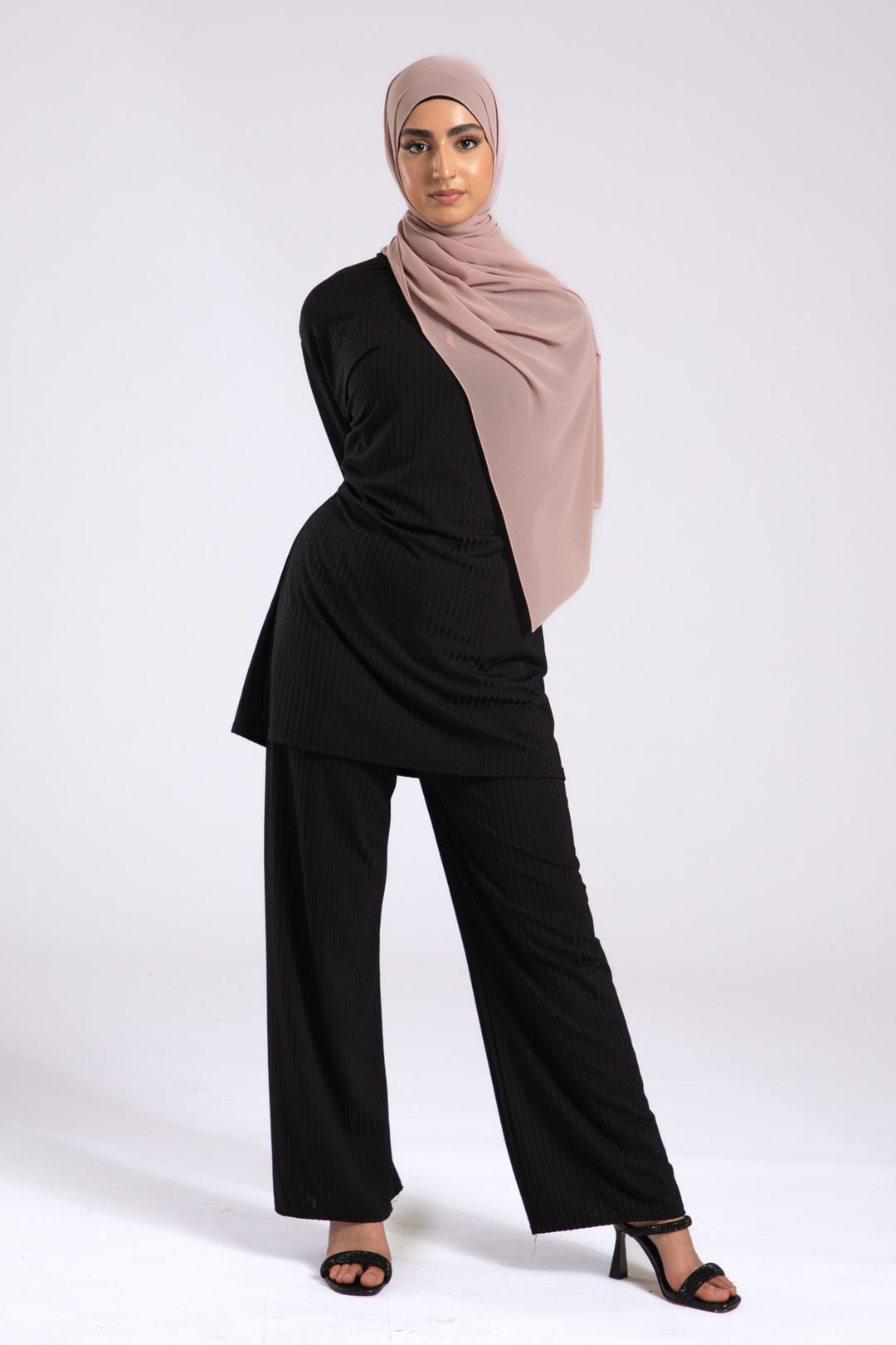 Nude Crepe Chiffon Hijab