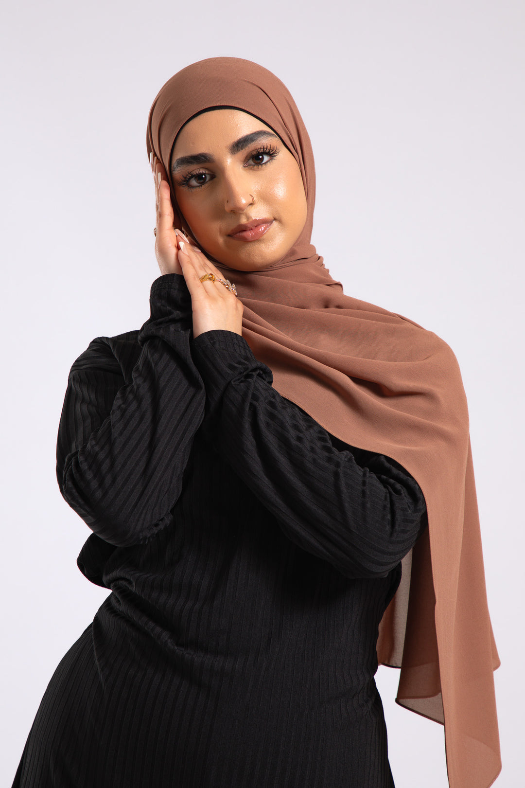 Sandalwood Crepe Chiffon Hijab