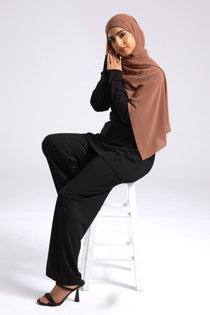 Sandalwood Crepe Chiffon Hijab