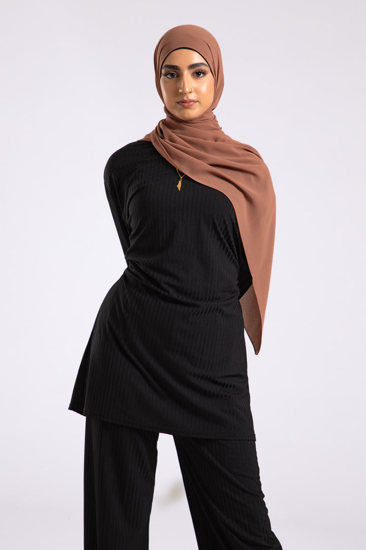 Sandalwood Crepe Chiffon Hijab