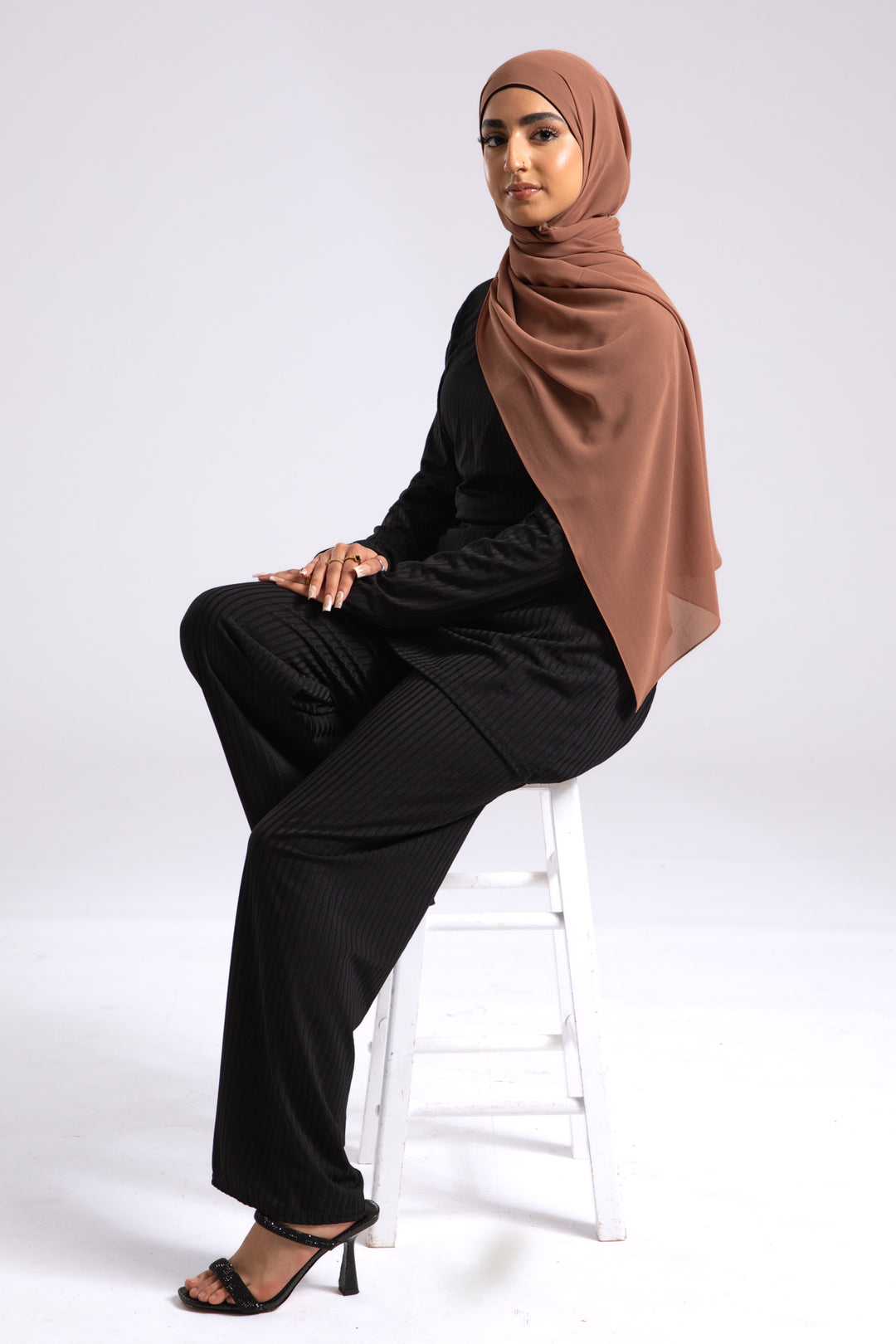 Sandalwood Crepe Chiffon Hijab