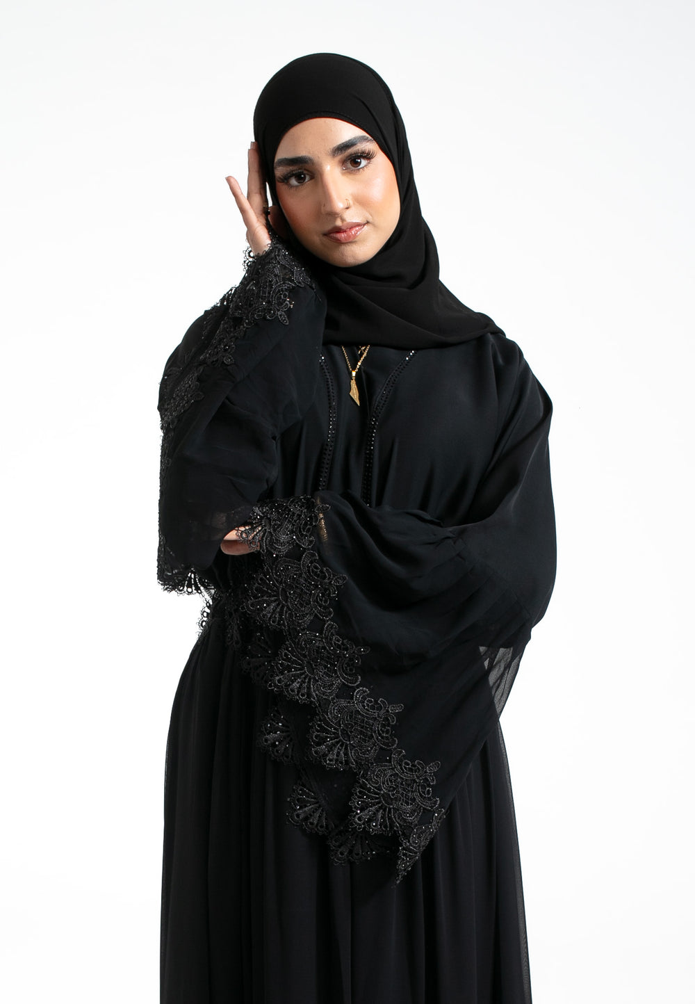 A-Line Black Abaya