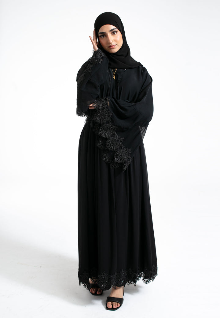 A-Line Black Abaya