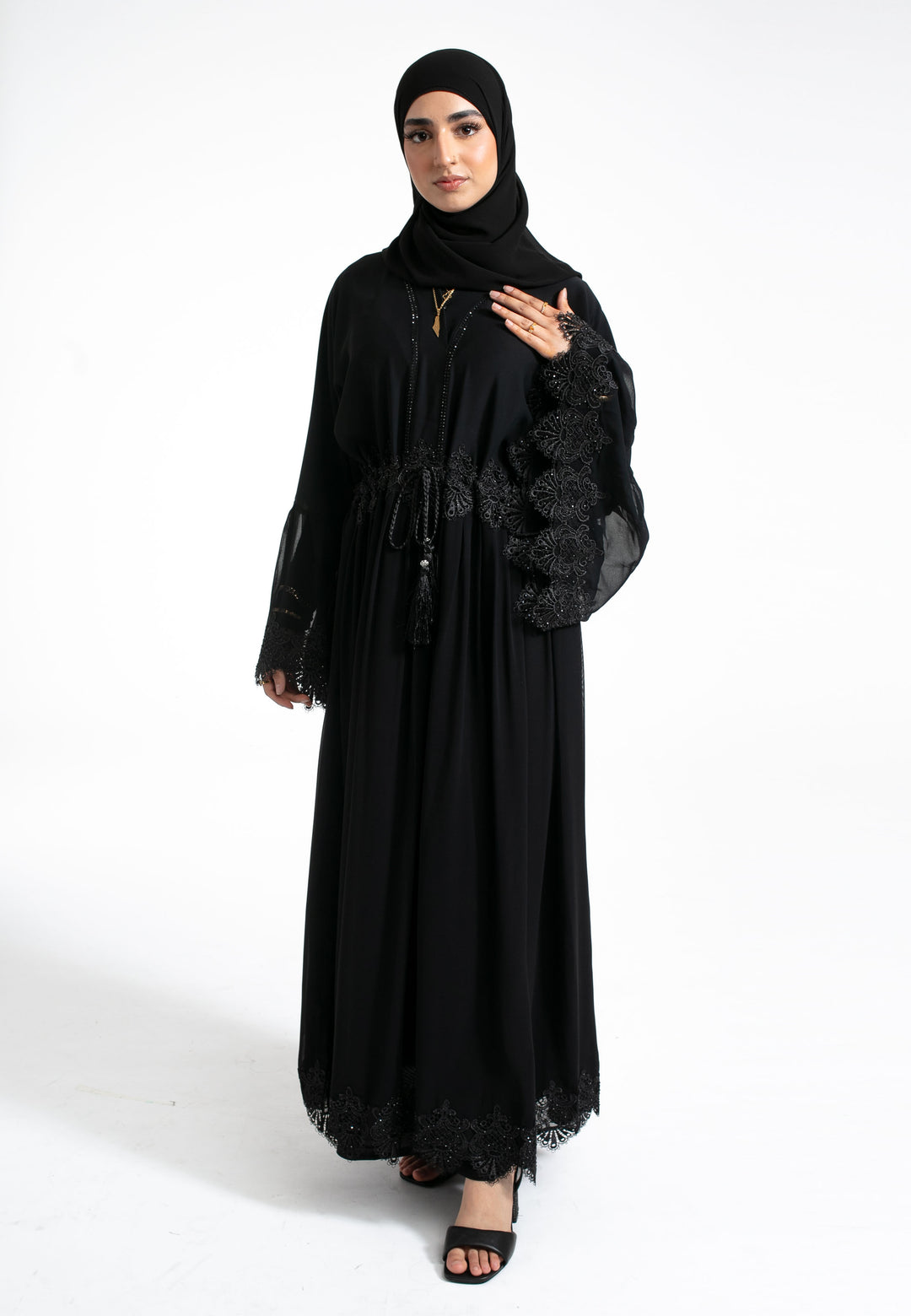 A-Line Black Abaya