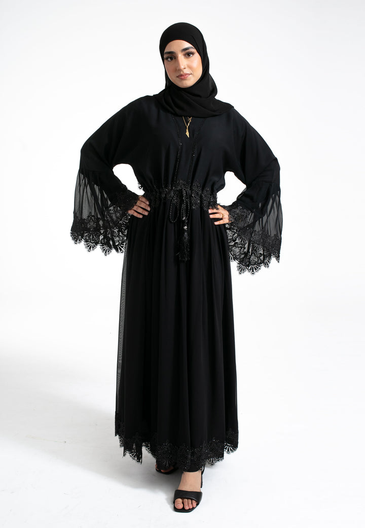 A-Line Black Abaya