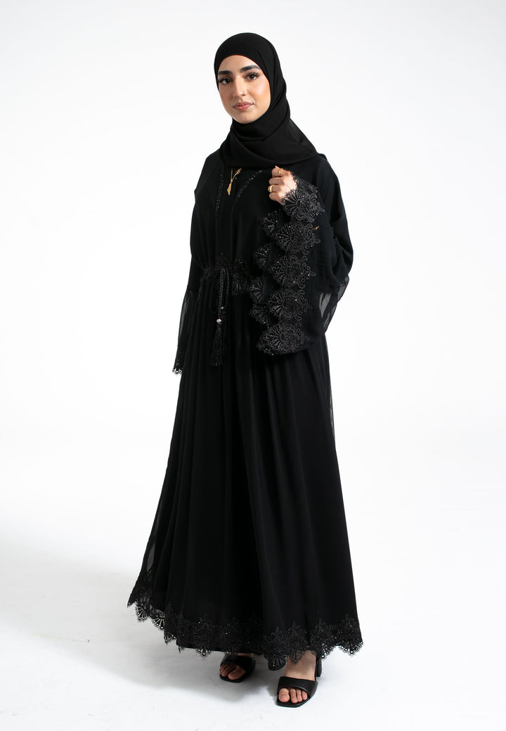 A-Line Black Abaya