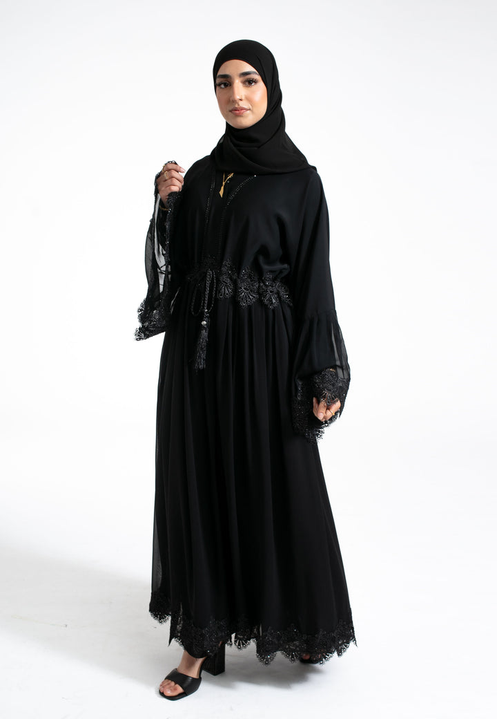 A-Line Black Abaya