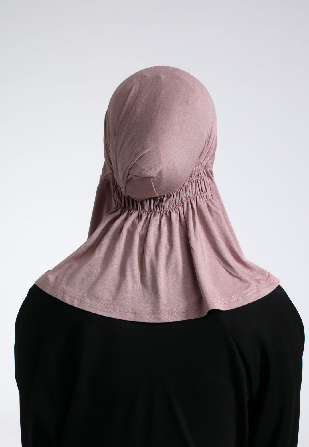 Full Coverage Hijab Cap - Dusky Pink