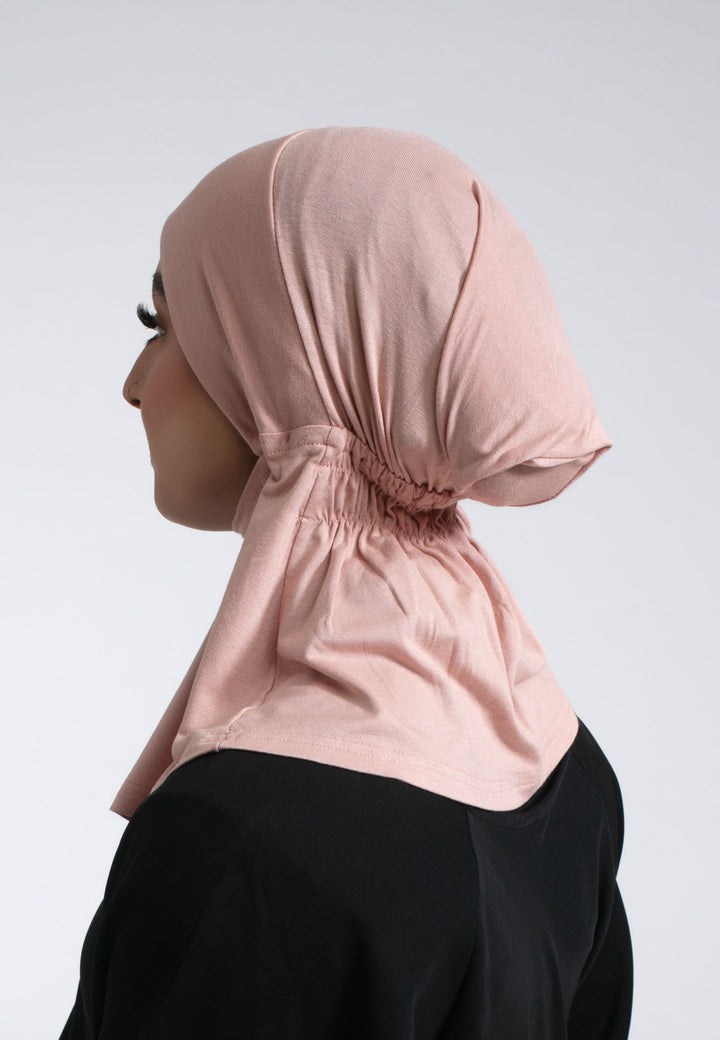 Full Coverage Hijab Cap - Flamingo