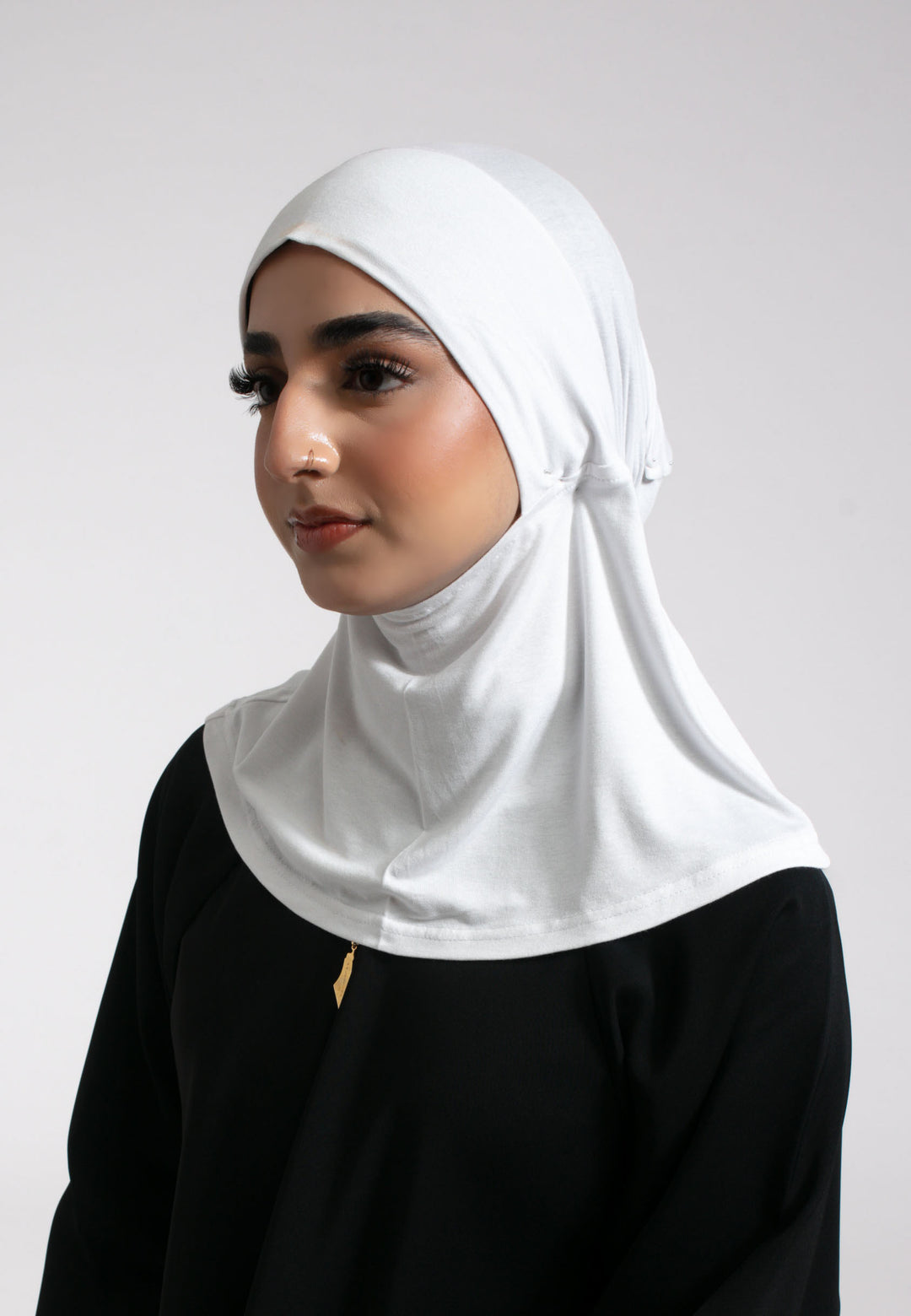 Full Coverage Hijab Cap - White