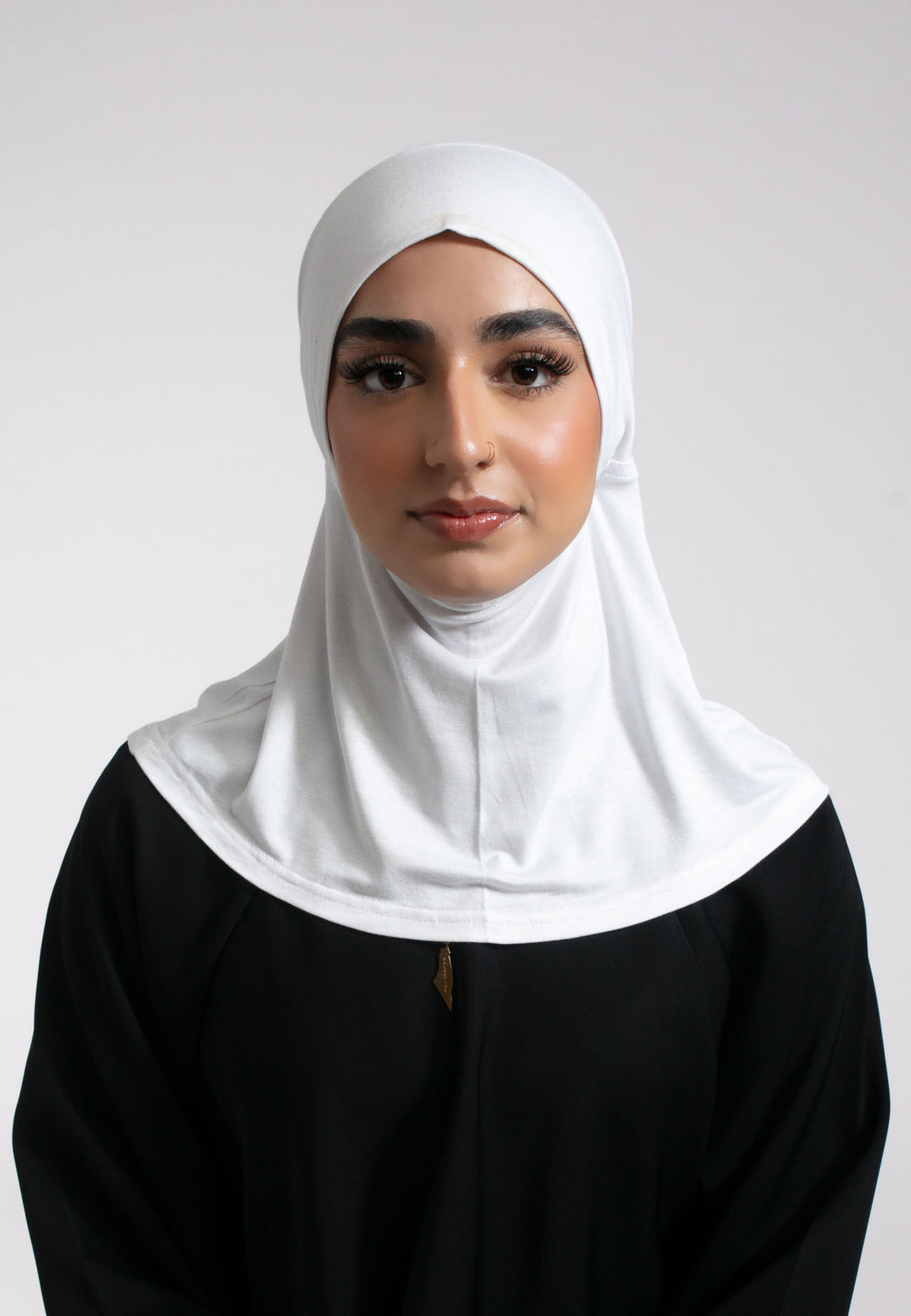 Full Coverage Hijab Cap - White