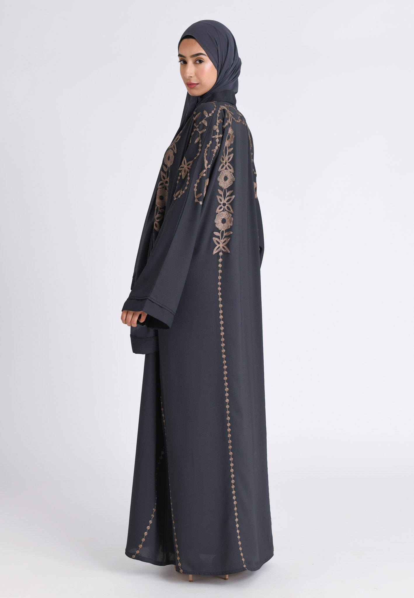 Closed sale black abaya