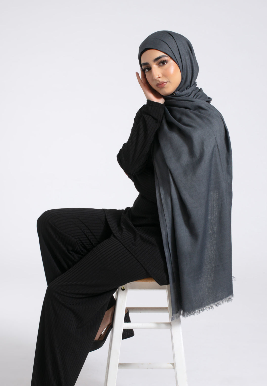 Grey Modal Hijab