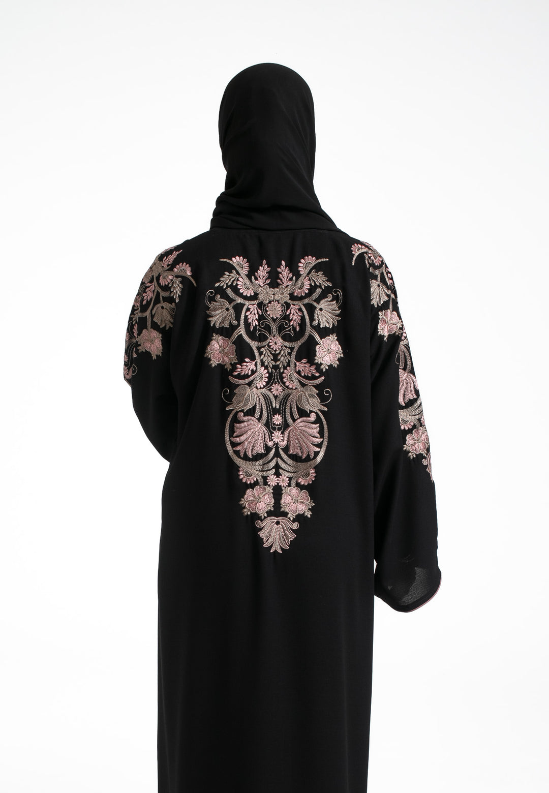 Floral Embroidered Closed Abaya