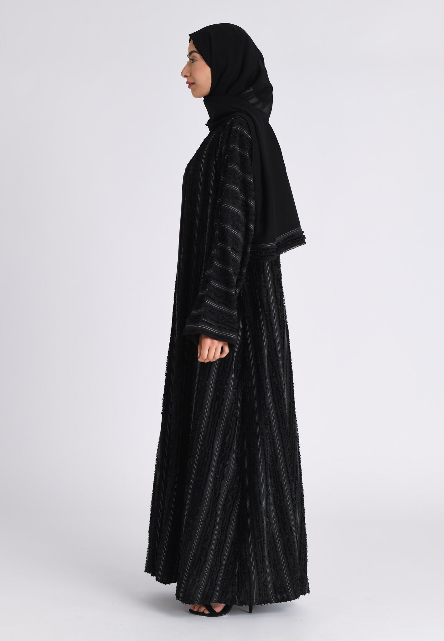 Plain black abaya online best sale