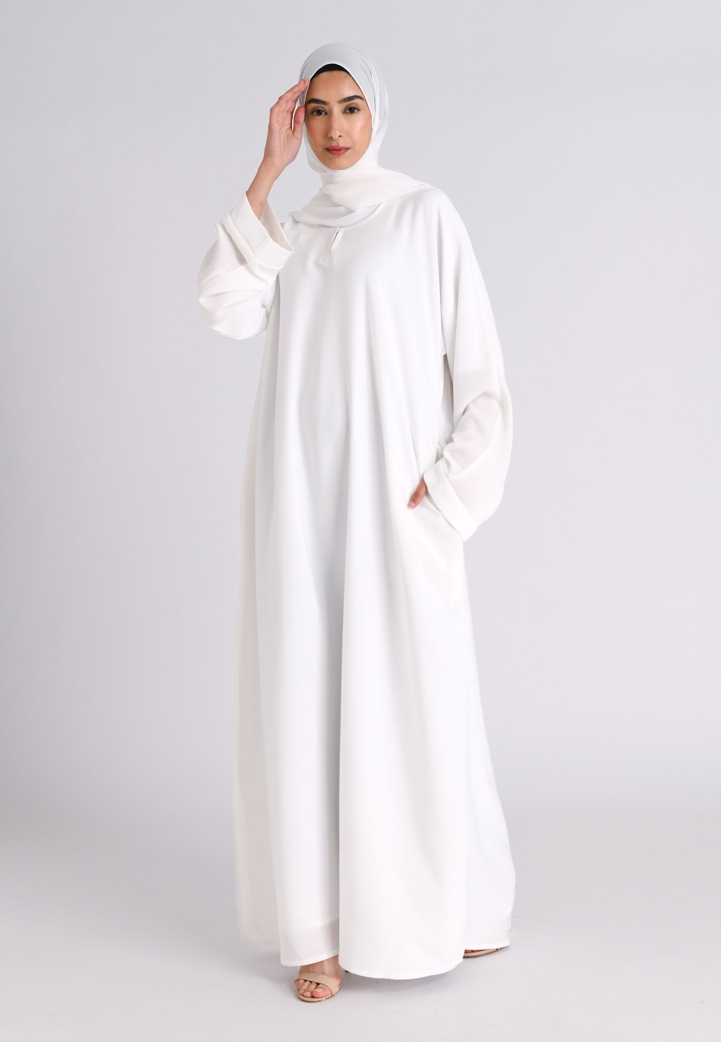 Abaya best sale dress white