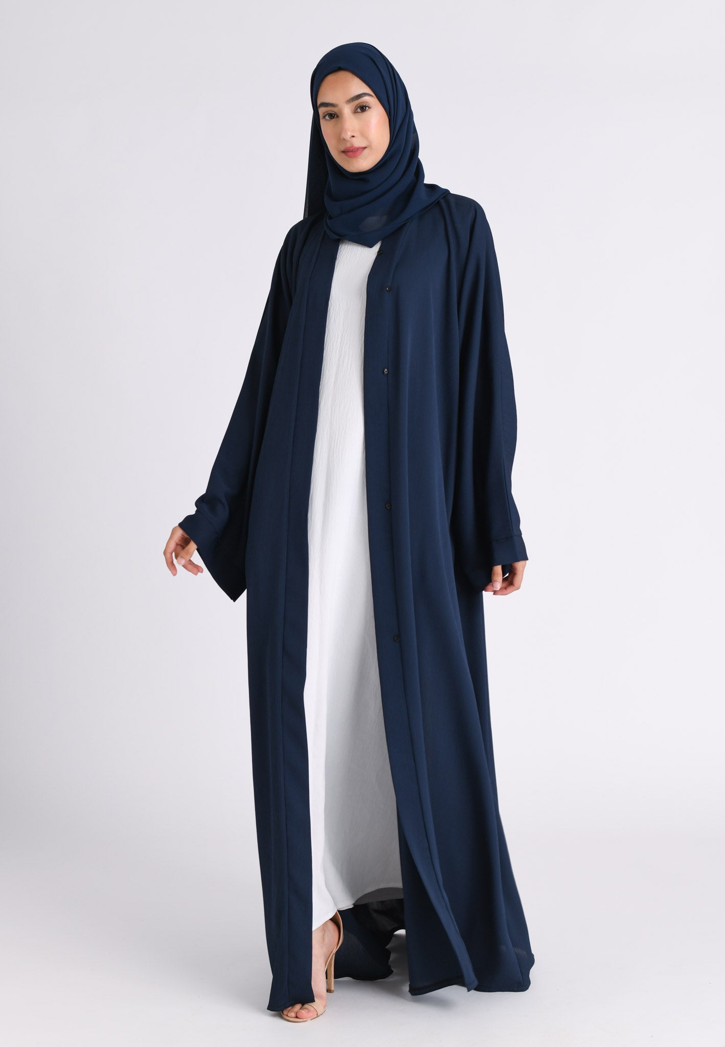 Open abaya 2025 with buttons