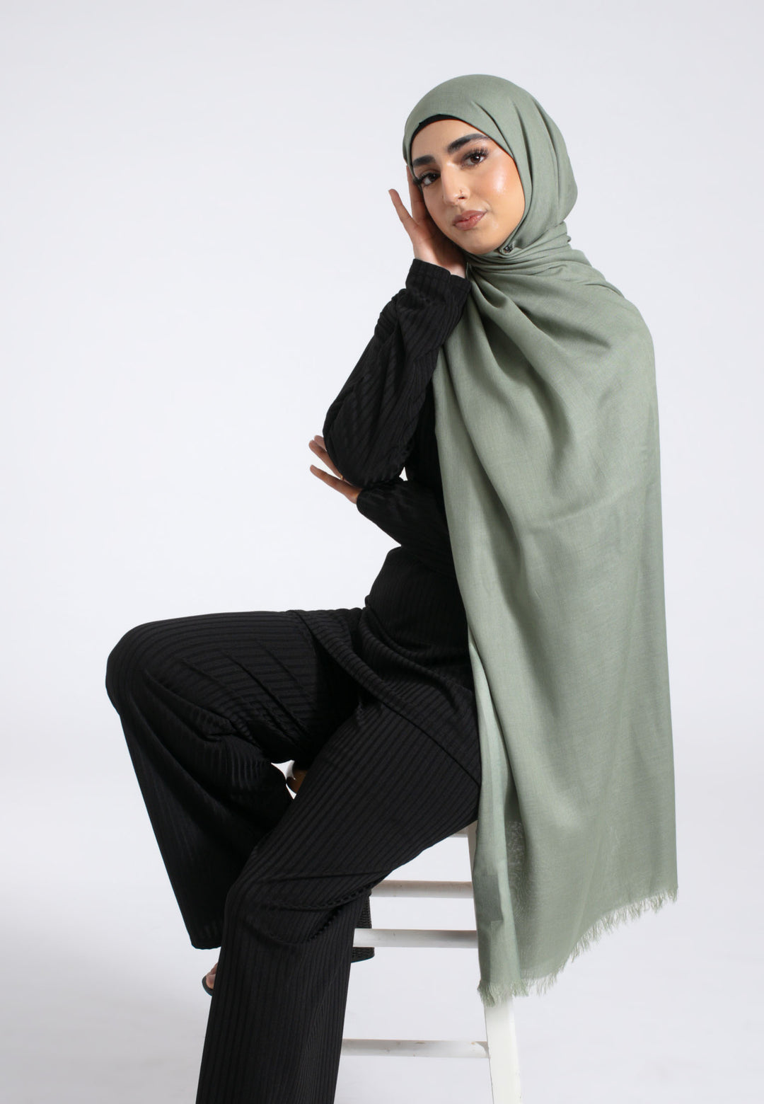 Sage Green Modal Hijab