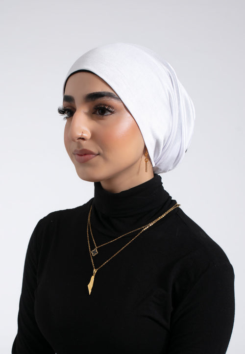 Tube Hijab Cap - Jasmine White